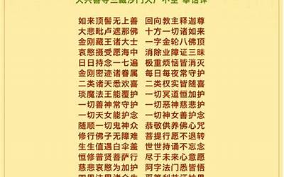 楞严咒全文完整版