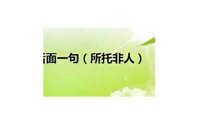 所托非人