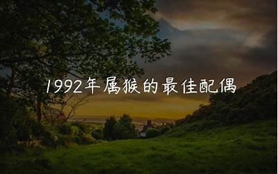 属猴的最佳配偶