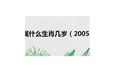 2005年属