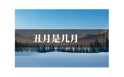 丑月是几月