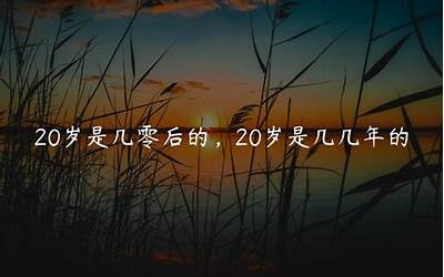 20岁是几几年的