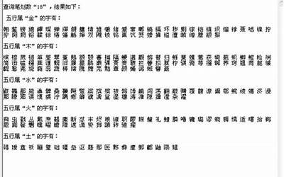 十八画的字(十八画都有什么字)